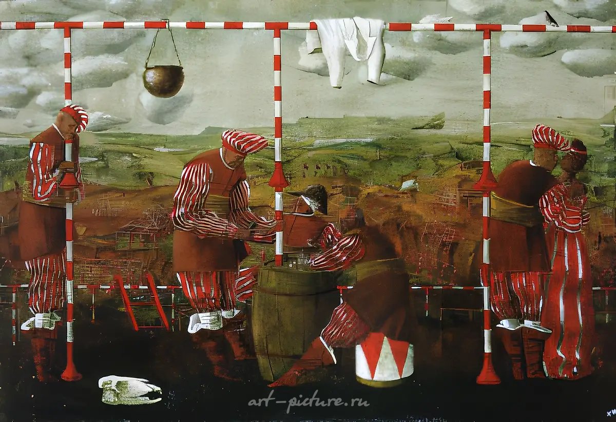 Ландскнехты, 1994, холст, масло, 95x135. Частная коллекция, Португалия