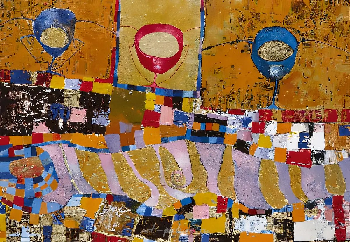 Чаша от Рамзеса IV, 1998, холст, масло, 100 х 70