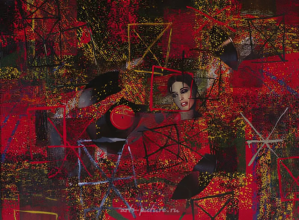 Амурские волны, 1998, холст, смешанная техника, 75 х 100