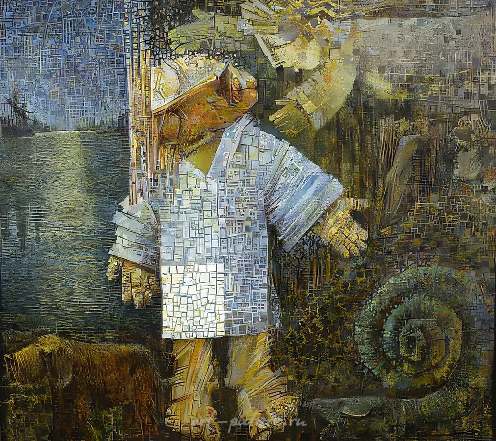 Заплутавший, 1997, холст, масло, 85х95