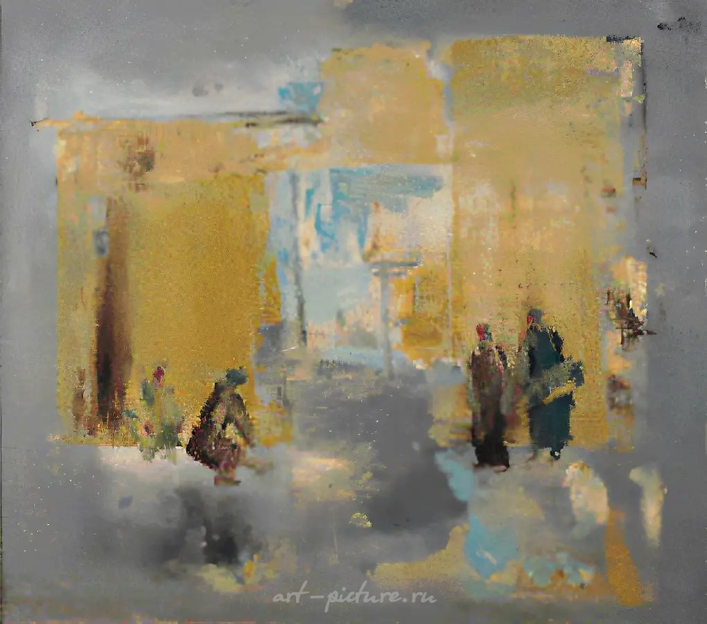 Самарканд, 1972, картон, масло, 60х70