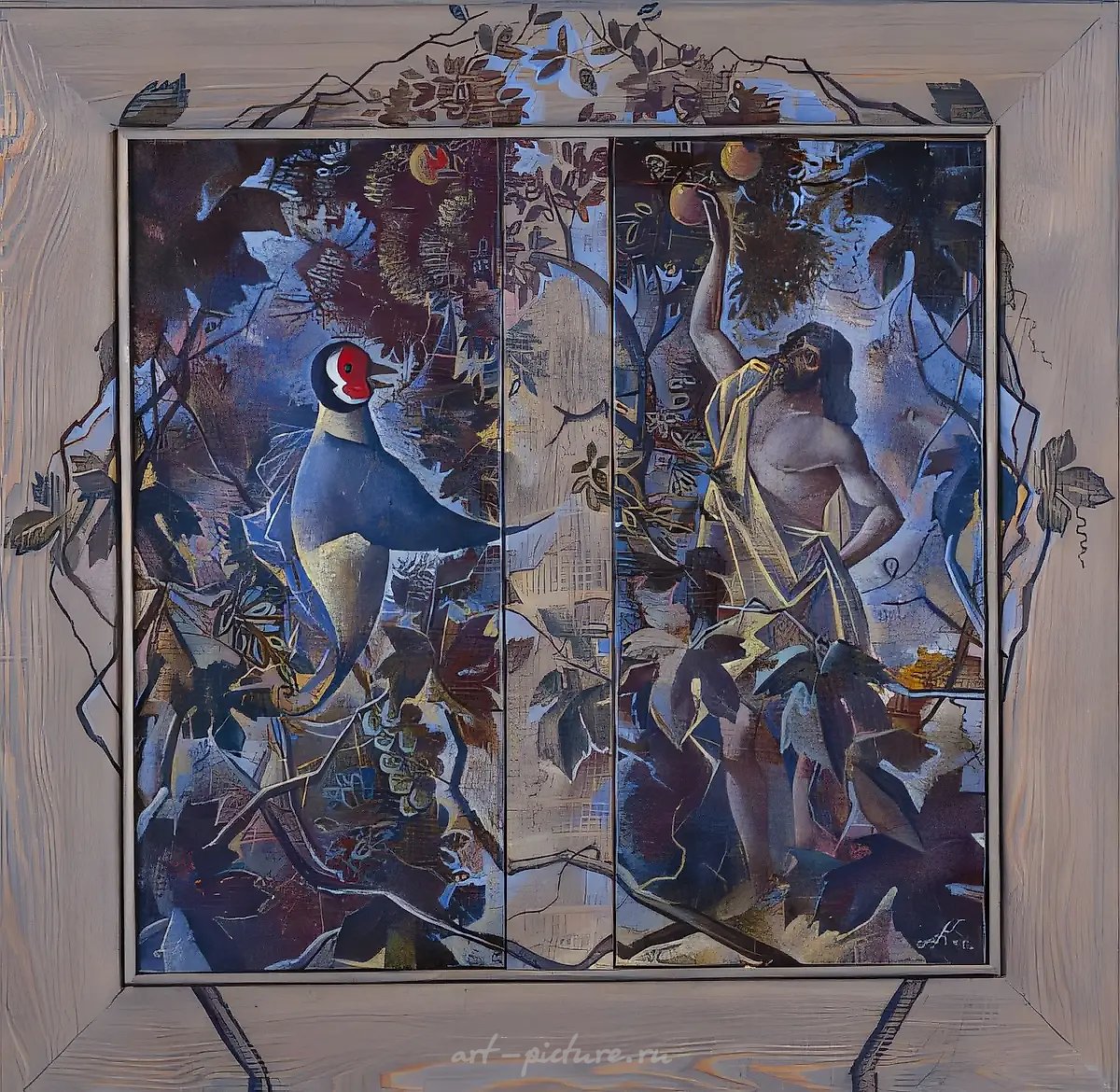 Адам и Ева., 1998, холст, масло, 50х50