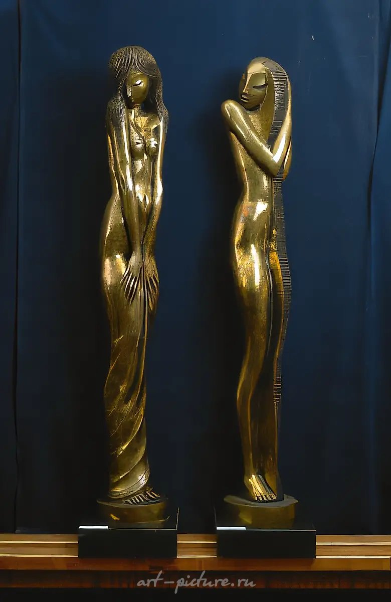 Юность., 1996, бронза, 155х25х20