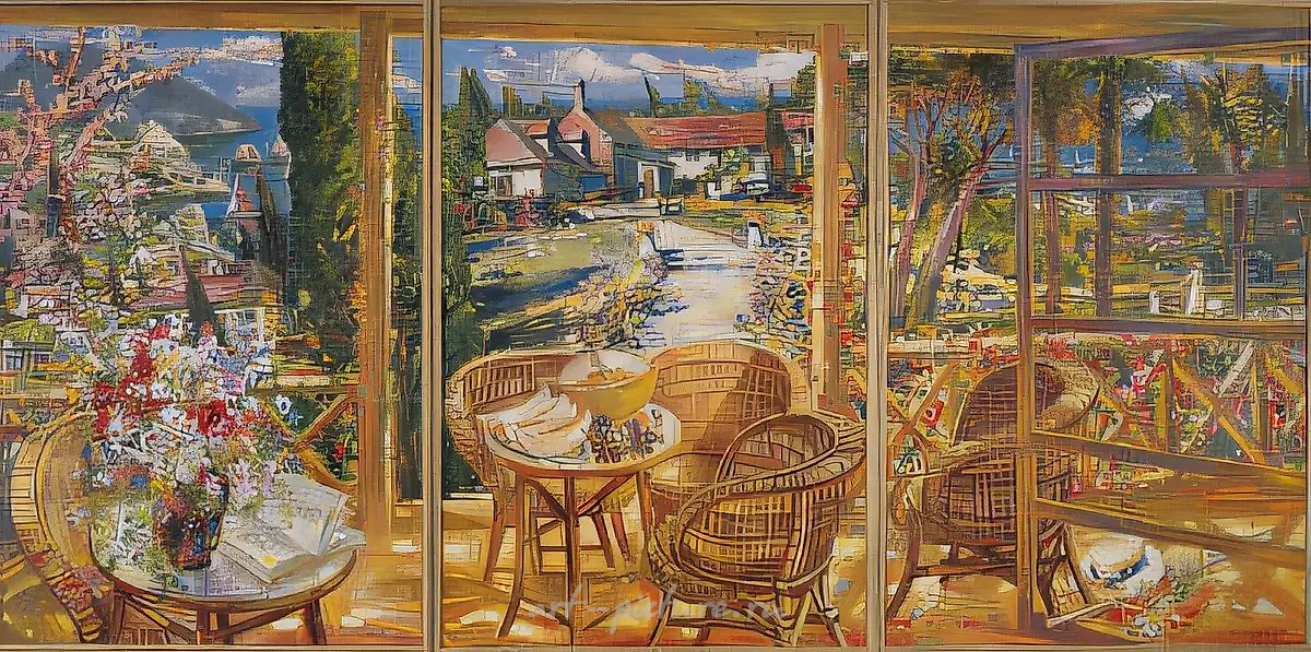 Солнечный день (триптих)., 1996, холст, масло, 120х80 (3)