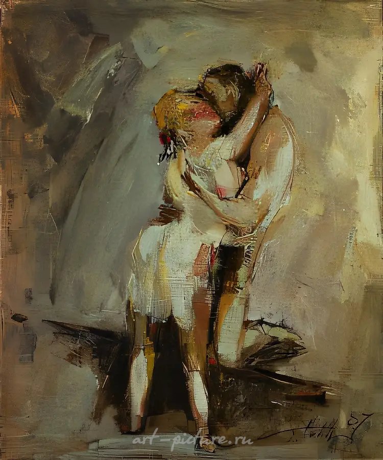 История любви, 1997, монотипия, 49х63
