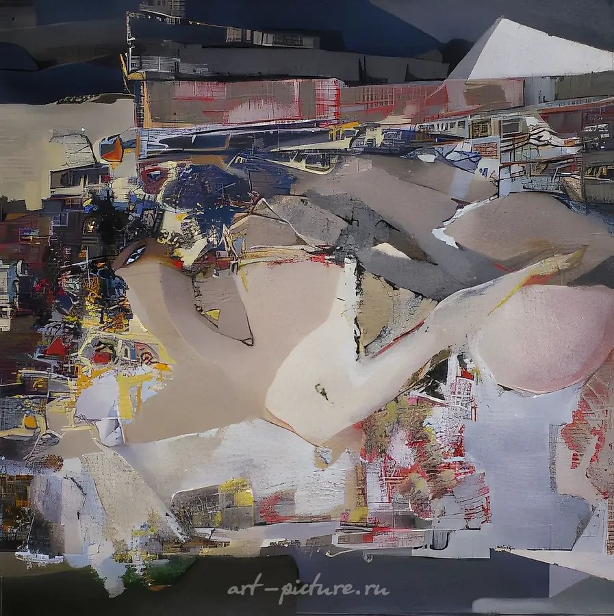 Фигура, 1998, холст, масло, 100х100