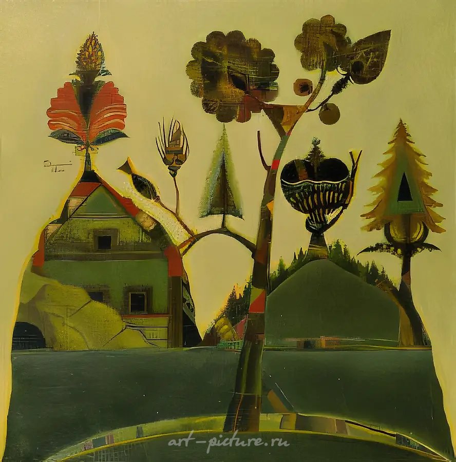 Далёкий звон, 1997, холст, масло, 60 х 60