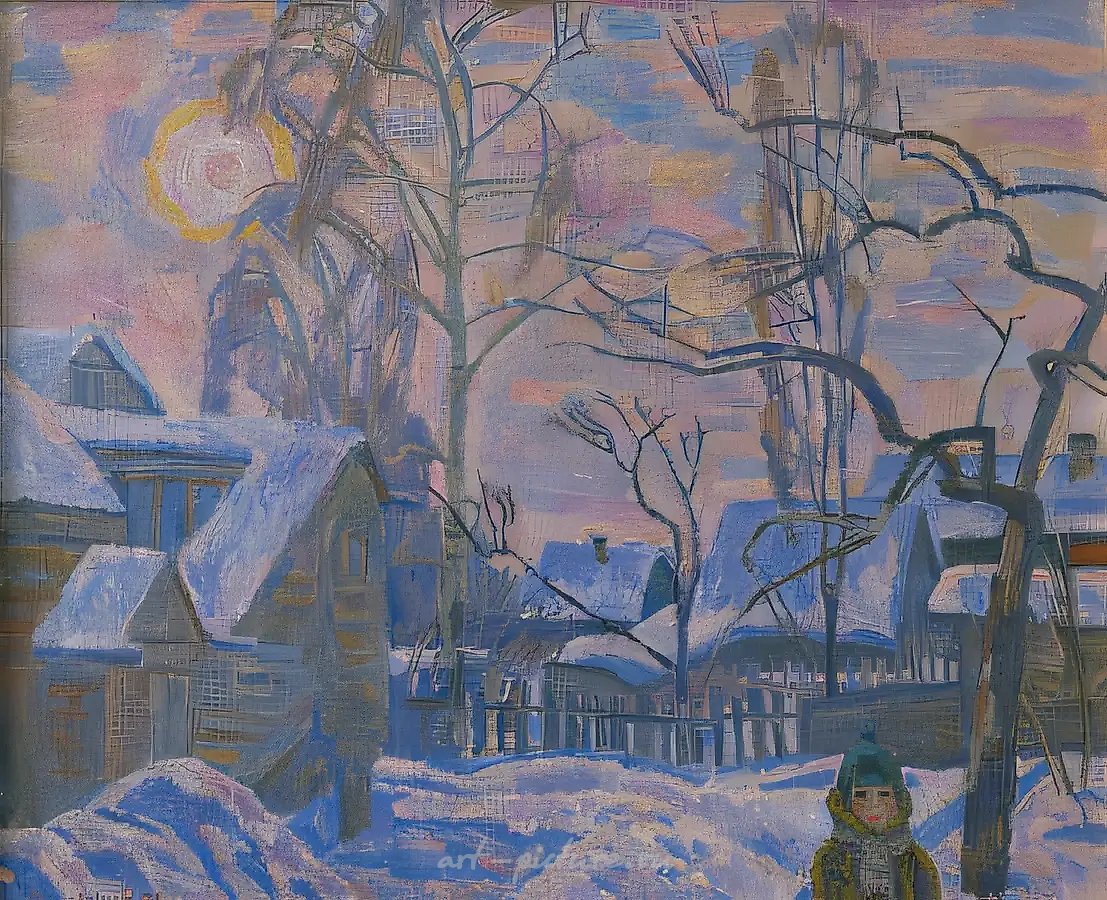 Ваня в Тарусе, 1988, холст, масло, 100 х 120