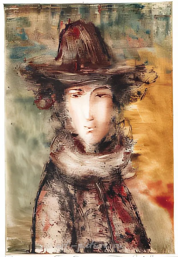 Поэт., 1998, монотипия, 42х30