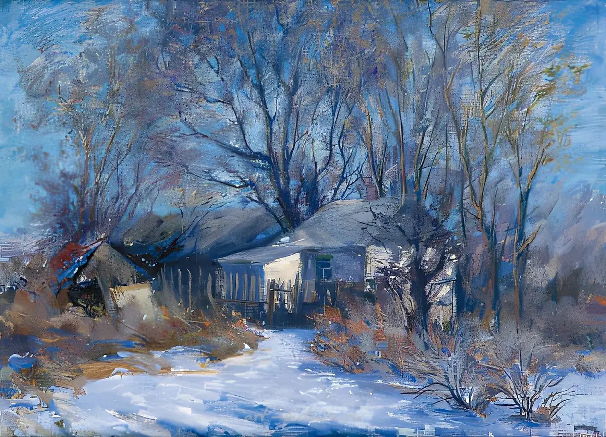 Март, 1993, масло на холсте, 60x80