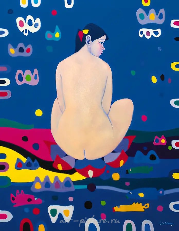 Обнажённая, 2000, масло на холсте, 100x80,3