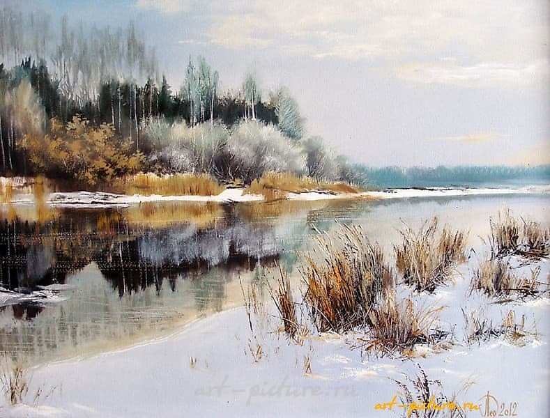 三月 油画,画布