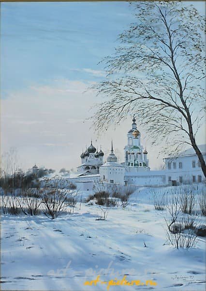 Толгский монастырь масло,холст