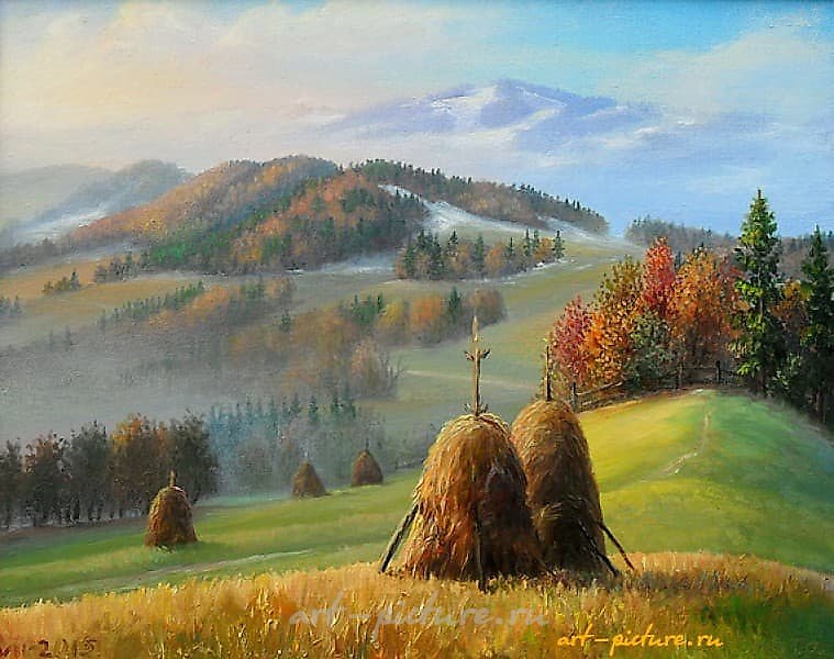 Осеннее утро Масло