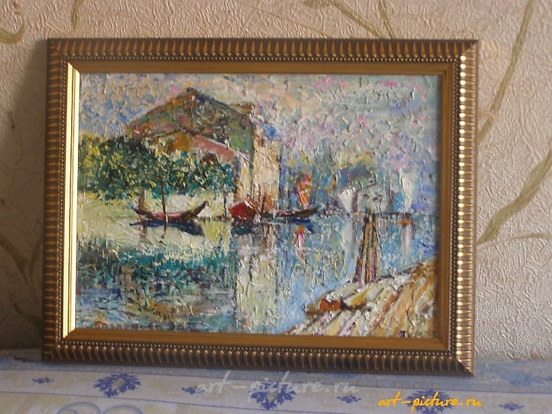 "Venice, canvas oil"