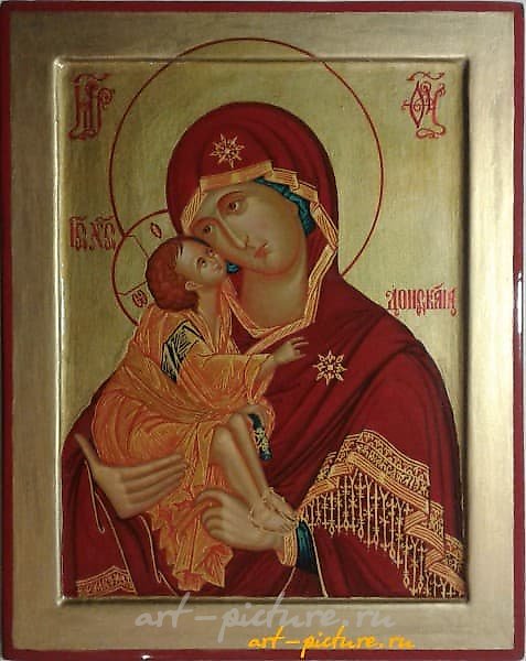 Донская икона Божией Матери. дерево,золочение, темпера, лак.