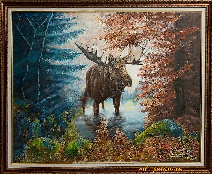 Лесной великан масло,холст
