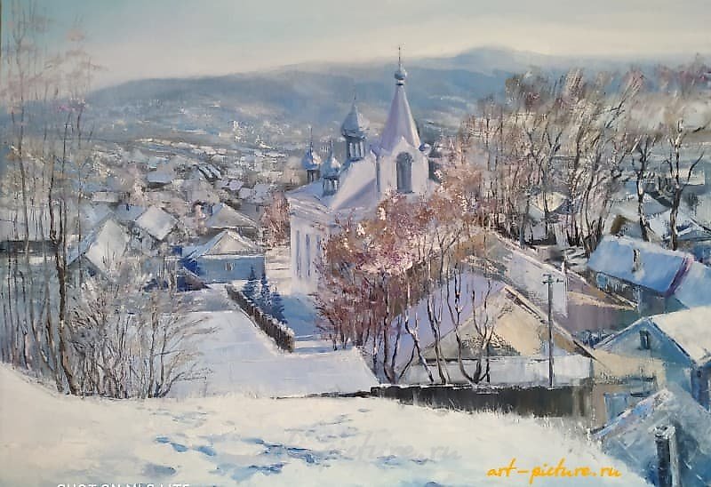 Церковь Масло, холст