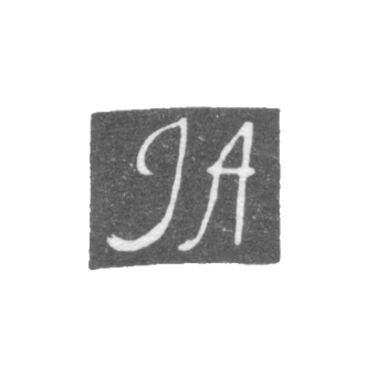 Клеймо мастера Адалаускас И. (Adalauskas I.) - Вильно - инициалы "JA" - 1806 г.