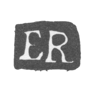 1723-1728 年 在莫斯科的试管大师 - 鲁赫·恩斯特 - “ER” 首字母