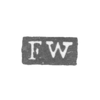 Клеймо мастера Веннерстрем Олоф Фредерик - Ленинград - инициалы "FW"
