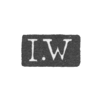 Клеймо мастера Варьюс Иоган - Ленинград - инициалы "I.W"