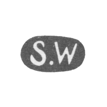 Клеймо мастера Векева Стефан - Ленинград - инициалы "S.W"