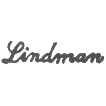 Клеймо мастера Линдман Свен Петер - Ленинград - инициалы "Lindman"