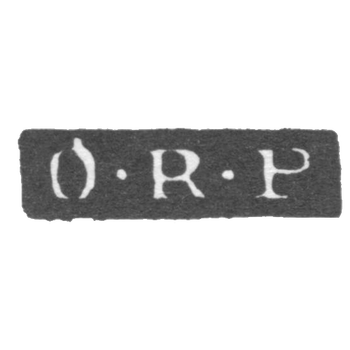 Клеймо мастера Петтелиус Отто Рейнхольд - Ленинград - инициалы "O-R-P"