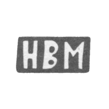 Клеймо мастера Маслов Николай Васильев - с. Красное - инициалы "НВМ" - 1898 г.