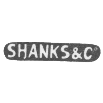 Клеймо мастера Шанкс Джемс-Стюарт - Москва - инициалы "SHANKS&Co" - 1884-1908 гг.