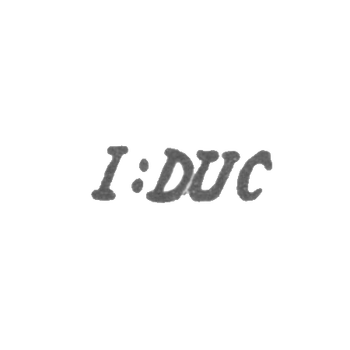 Клеймо мастера Дюк Жан Жак - Ленинград - инициалы "I:DUC"