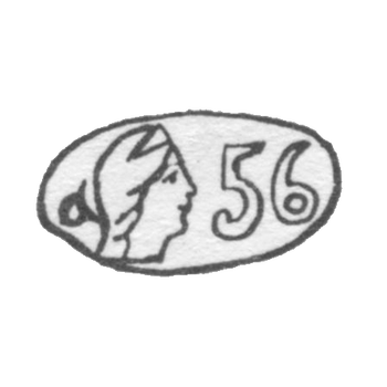 Клеймо окружных пробирных управлений 1908-1926 гг.