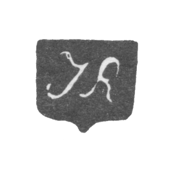 Клеймо мастера Равич Иван Андреевич - Киев - инициалы "IR" - 1721-1749 гг.