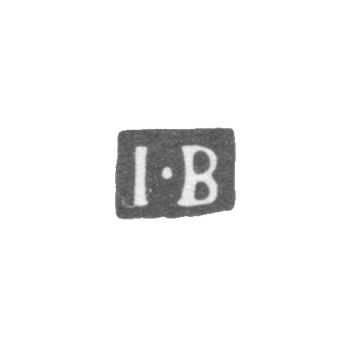 Клеймо мастера Бергстрем Иона - Ленинград - инициалы "I-B"