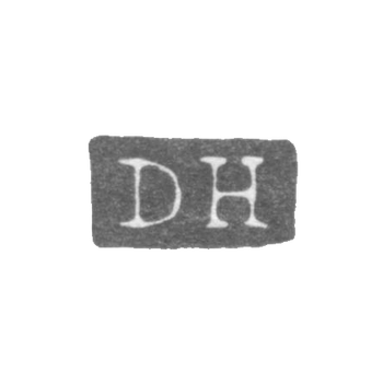 Клеймо мастера Хеккинен Даниэль Эдвард - Ленинград - инициалы "DH"
