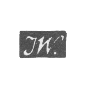 Клеймо мастера Виберг Яков - Москва - инициалы "JW." - 1829-1852 гг.
