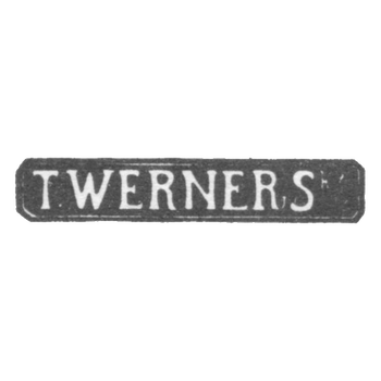 The stigma of the master Werner T. - Minsk - initials "T.Werners" - 1875-1894.