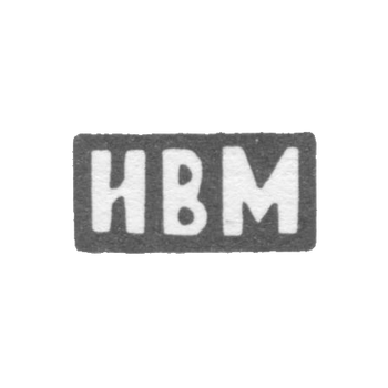 马佐夫大师伊万·瓦西里耶夫的克莱莫·马佐夫 - 红色 - 首字母IVM - 1898年.