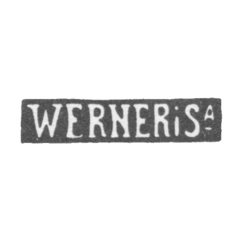 The stigma of the master Werner T. - Minsk - initials "Wernerisa" - 1875-1894.