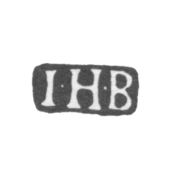 Клеймо мастера Блом Иоганн Генрик - Ленинград - инициалы "I-H-B"