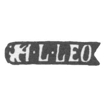 Клеймо мастера Лео Иаков Леонард - Ленинград - инициалы "I-L-LEO"
