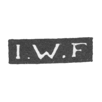 Клеймо мастера Фейербах Иоганн Вендель - Ленинград - инициалы "I.W.F"