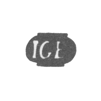 Claymo Master Eben Johann Georg - Riga - initials of the IGB