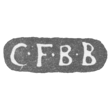 Клеймо мастера Бреденберг Карл Фредерик - Ленинград - инициалы "C-F-B-B"