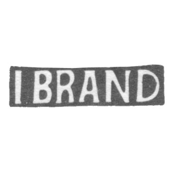Клеймо мастера Брандт Якоб Андреас - Раквере - инициалы "I BRAND" - 1850 г.
