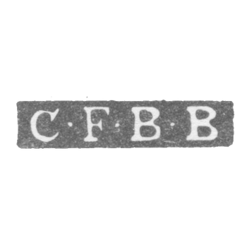 Клеймо мастера Бреденберг Карл Фредерик - Ленинград - инициалы "C-F-B-B"