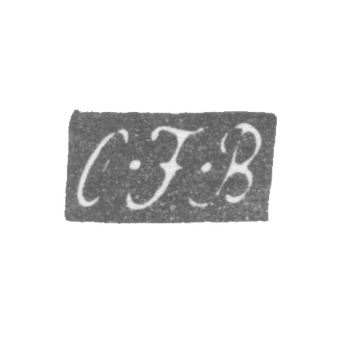 Клеймо мастера Бьёркман Карл Фредерик - Ленинград - инициалы "C-F-B"