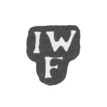 Клеймо мастера Фейербах Иоганн Вендель - Ленинград - инициалы "IWF"