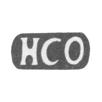 The stigma of the master of Ordelin Hayno Christian - Tallinn - initials "HCO" - 1759-1780.